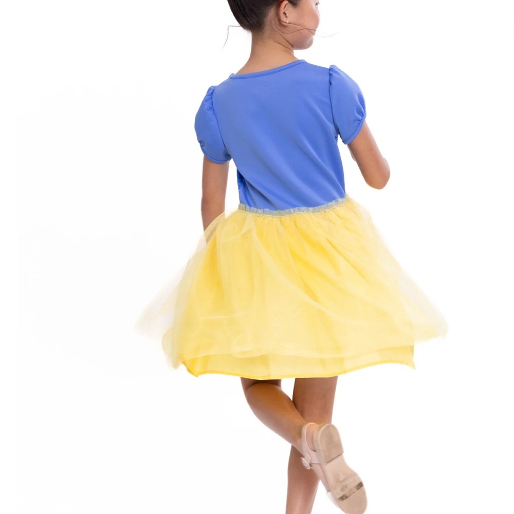 Disney Princess Snow White Blue and Yellow Girls dress Size Medium 7-8 - Picture 10 of 13